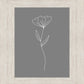 Minimalist Flower Gray