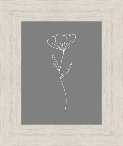 Minimalist Flower Gray