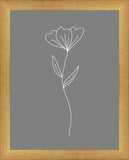 Minimalist Flower Gray