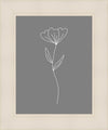 Minimalist Flower Gray