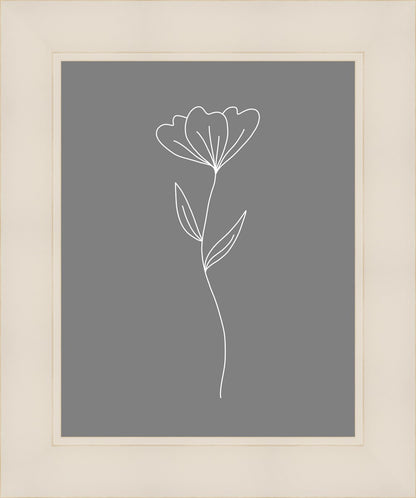 Minimalist Flower Gray