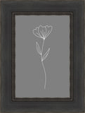 Minimalist Flower Gray