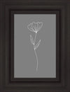 Minimalist Flower Gray