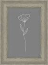 Minimalist Flower Gray