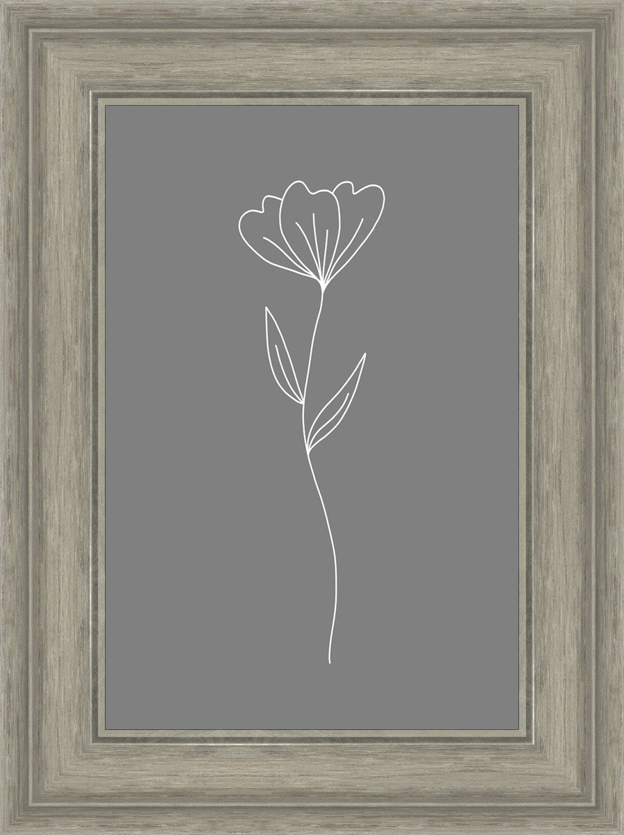 Minimalist Flower Gray