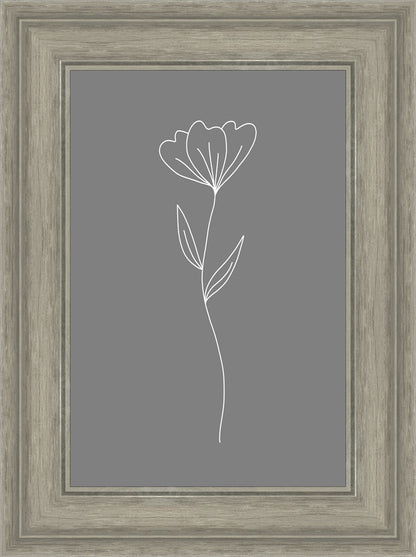 Minimalist Flower Gray