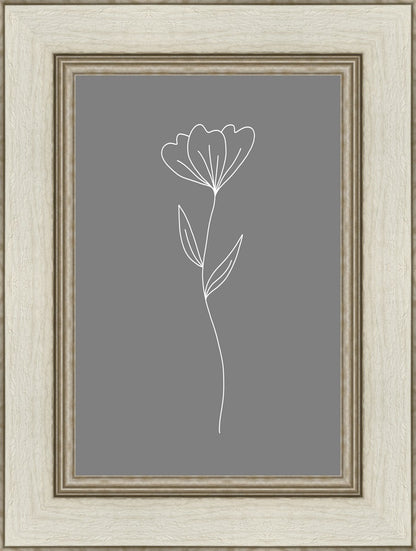 Minimalist Flower Gray