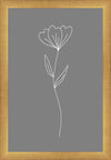 Minimalist Flower Gray