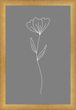 Minimalist Flower Gray