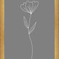 Minimalist Flower Gray