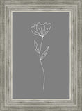 Minimalist Flower Gray