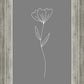 Minimalist Flower Gray
