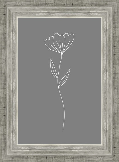 Minimalist Flower Gray