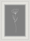 Minimalist Flower Gray