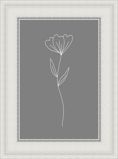 Minimalist Flower Gray