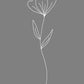 Minimalist Flower Gray