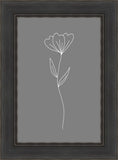 Minimalist Flower Gray