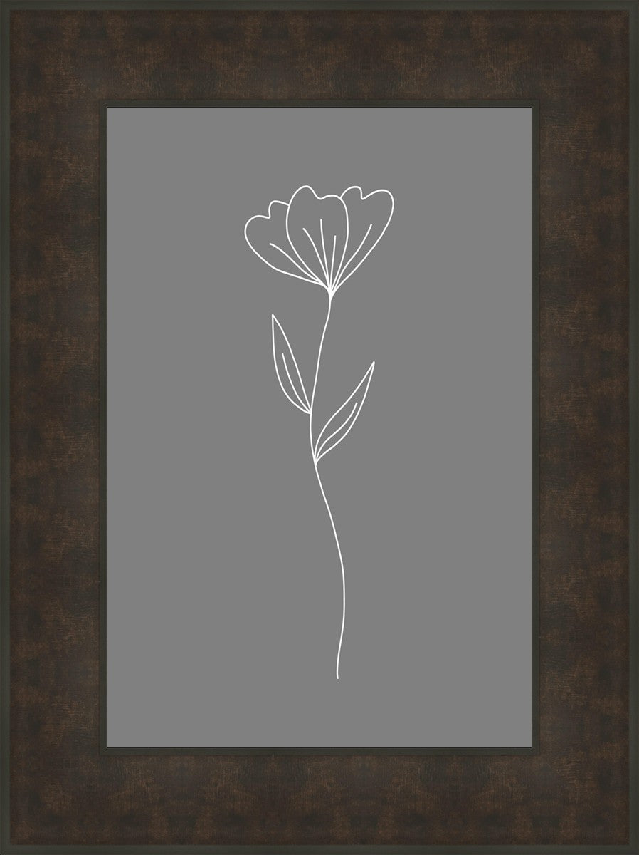 Minimalist Flower Gray
