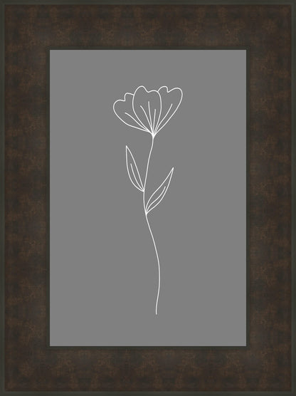 Minimalist Flower Gray