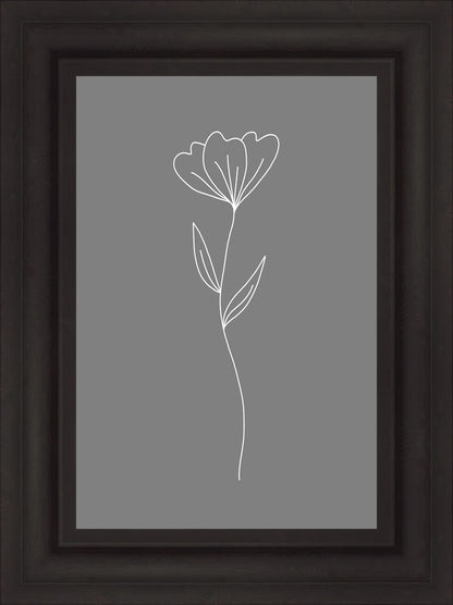 Minimalist Flower Gray