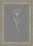 Minimalist Flower Gray