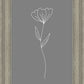 Minimalist Flower Gray