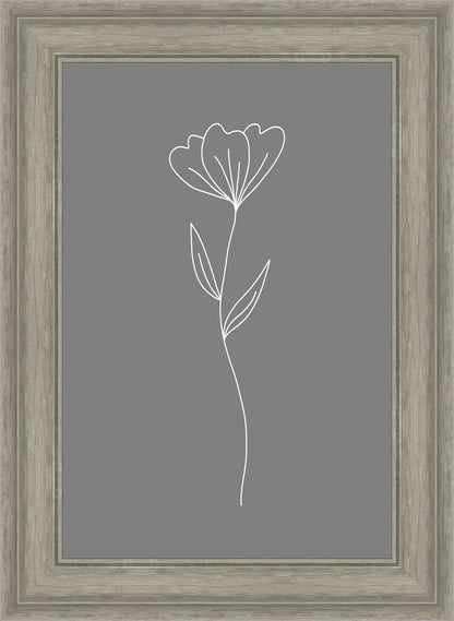 Minimalist Flower Gray