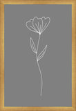 Minimalist Flower Gray