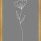 Minimalist Flower Gray