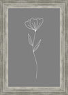 Minimalist Flower Gray