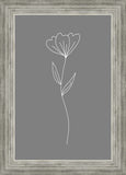 Minimalist Flower Gray