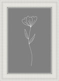 Minimalist Flower Gray