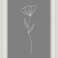 Minimalist Flower Gray