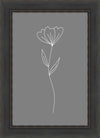 Minimalist Flower Gray