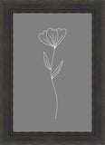 Minimalist Flower Gray