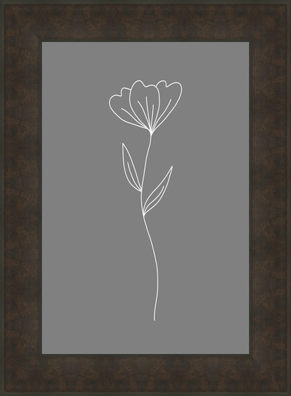 Minimalist Flower Gray