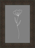 Minimalist Flower Gray