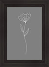 Minimalist Flower Gray