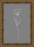 Minimalist Flower Gray