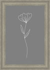 Minimalist Flower Gray