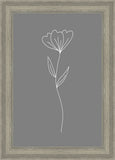 Minimalist Flower Gray