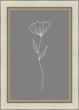 Minimalist Flower Gray