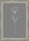 Minimalist Flower Gray