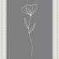 Minimalist Flower Gray