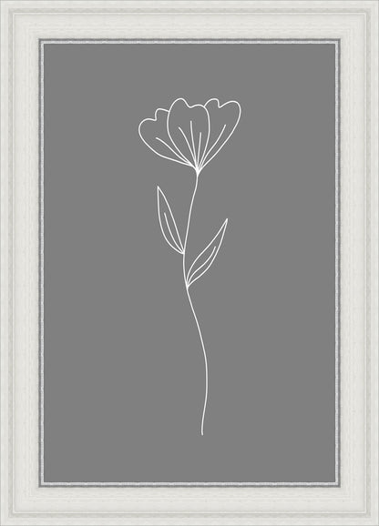 Minimalist Flower Gray