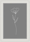 Minimalist Flower Gray