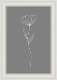 Minimalist Flower Gray