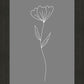 Minimalist Flower Gray