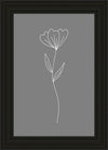 Minimalist Flower Gray