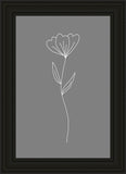 Minimalist Flower Gray